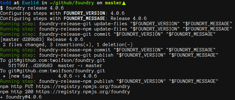 foundry release screenshot